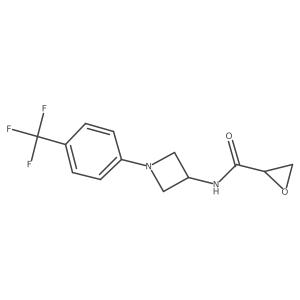 N-[1-[4-(Trifluoromethyl)phenyl]azetidin-3-yl]oxirane-2-carboxamide Structure