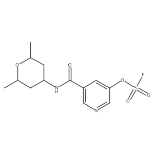 3-[(2,6-Dimethyloxan-4-yl)carbamoyl]-5-fluorosulfonyloxypyridine Structure