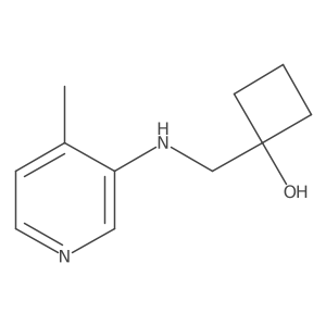 1-{[(4-Methylpyridin-3-yl)amino]methyl}cyclobutan-1-ol Structure