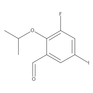 3-Fluoro-5-iodo-2-isopropoxybenzaldehyde Structure