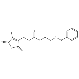 2-(Pyridin-2-yldisulfanyl)ethyl 3-(4-methyl-2,5-dioxofuran-3-yl)propanoate Structure