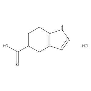 4,5,6,7-Tetrahydro-1H-indazole-5-carboxylic acid;hydrochloride Structure
