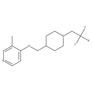 3-Methyl-4-{[1-(2,2,2-trifluoroethyl)piperidin-4-yl]methoxy}pyridine结构式