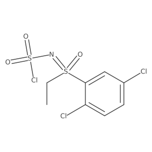 [(Chlorosulfonyl)imino](2,5-dichlorophenyl)ethyl-lambda6-sulfanone Structure
