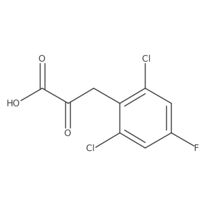 3-(2,6-Dichloro-4-fluorophenyl)-2-oxopropanoic acid结构式