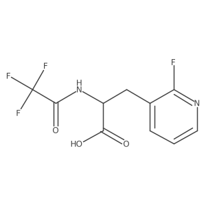 3-(2-Fluoropyridin-3-yl)-2-(2,2,2-trifluoroacetamido)propanoic acid Structure