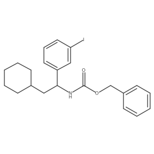 benzyl N-[2-cyclohexyl-1-(3-iodophenyl)ethyl]carbamate结构式