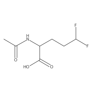 (2R)-2-acetamido-5,5-difluoropentanoic acid Structure