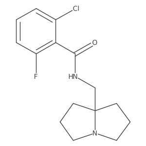 2-chloro-6-fluoro-N-[(hexahydro-1H-pyrrolizin-7a-yl)methyl]benzamide Structure