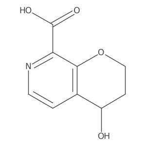4-Hydroxy-3,4-dihydro-2H-pyrano[2,3-c]pyridine-8-carboxylic acid Structure