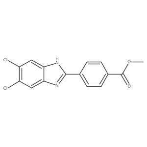 5,6-Dichloro-2-(4-methoxycarbonylphenyl)benzimidazole结构式