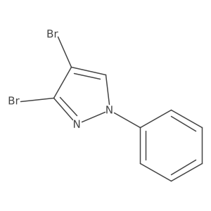 3,4-dibromo-1-phenyl-1H-pyrazole结构式