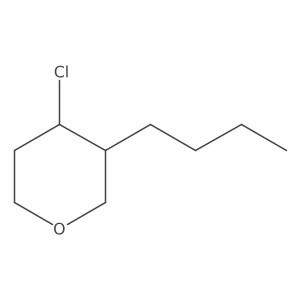 (3R,4S)-3-Butyl-4-chlorooxane结构式