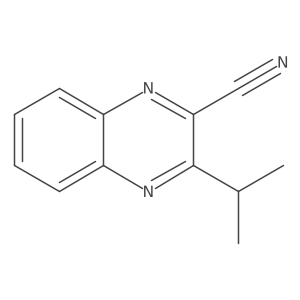 3-Propan-2-ylquinoxaline-2-carbonitrile结构式