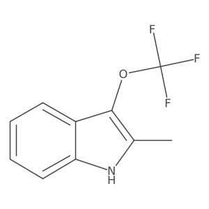 2-Methyl-3-trifluormethoxyindole Structure