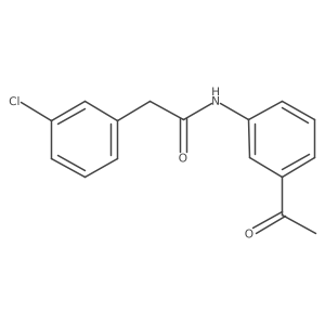 N-(3-acetylphenyl)-2-(3-chlorophenyl)acetamide Structure