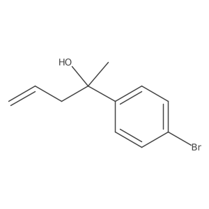 2-(4-Bromophenyl)-4-penten-2-ol结构式