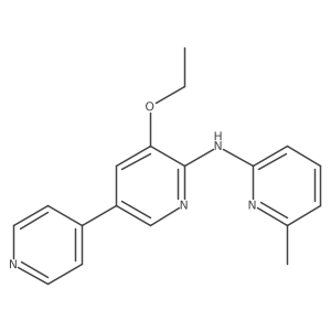 5-Ethoxy-N-(6-methylpyridin-2-yl)-3,4'-bipyridin-6-amine结构式
