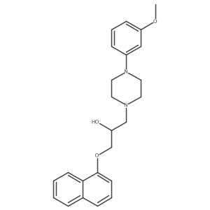 1-(4-(3-Methoxyphenyl)piperazin-1-yl)-3-(naphthalen-1-yloxy)propan-2-ol结构式