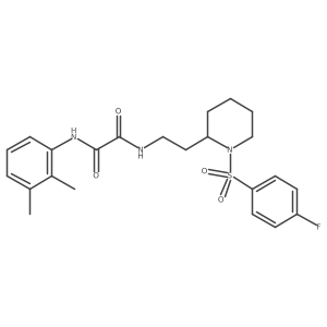 N1-(2,3-dimethylphenyl)-N2-(2-(1-((4-fluorophenyl)sulfonyl)piperidin-2-yl)ethyl)oxalamide Structure
