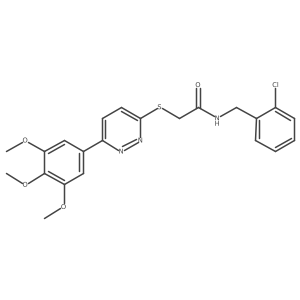 N-(2-chlorobenzyl)-2-((6-(3,4,5-trimethoxyphenyl)pyridazin-3-yl)thio)acetamide Structure