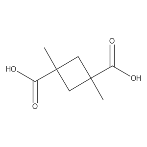 1,3-Dimethyl-1,3-cyclobutanedicarboxylic acid结构式