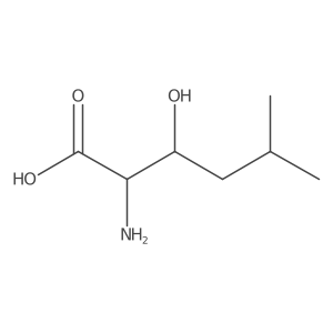 (2S,3R)-2-Amino-3-hydroxy-5-methylhexanoic acid Structure