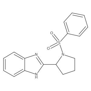 2-[1-(phenylsulfonyl)pyrrolidin-2-yl]-1H-benzimidazole Structure
