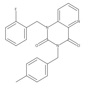 1-(2-fluorobenzyl)-3-(4-methylbenzyl)pyrido[3,2-d]pyrimidine-2,4(1H,3H)-dione结构式