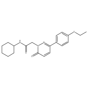 N-cyclohexyl-2-(3-(4-ethoxyphenyl)-6-oxopyridazin-1(6H)-yl)acetamide结构式