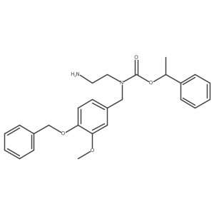 1-Phenylethyl-4-(benzyloxy)-3-methoxybenzyl(2-aminoethyl)carbamate Structure