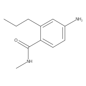 4-amino-N-methyl-2-propylbenzamide结构式