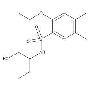 2-ethoxy-N-[1-(hydroxymethyl)propyl]-4,5-dimethylbenzenesulfonamide结构式