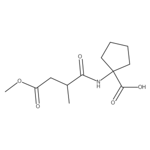 1-[(4-Methoxy-2-methyl-1,4-dioxobutyl)amino]cyclopentanecarboxylic acid Structure