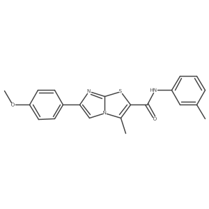 6-(4-methoxyphenyl)-3-methyl-N-(3-methylphenyl)imidazo[2,1-b][1,3]thiazole-2-carboxamide Structure