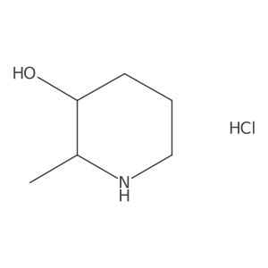 cis-2-Methylpiperidin-3-OL hydrochloride Structure