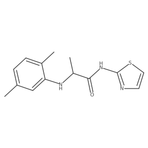 2-(2,5-Dimethyl-phenylamino)-N-thiazol-2-yl-propionamide Structure