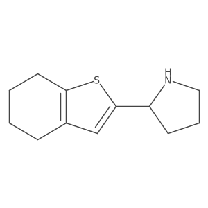 2-(4,5,6,7-Tetrahydrobenzo[b]thiophen-2-yl)pyrrolidine Structure