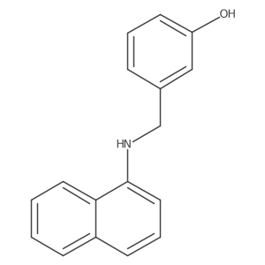 3-{[(Naphthalen-1-yl)amino]methyl}phenol结构式