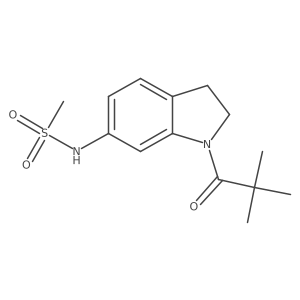 N-(1-pivaloylindolin-6-yl)methanesulfonamide结构式