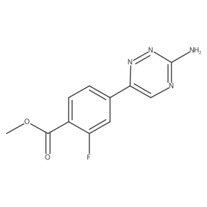 Methyl 4-(3-amino-1,2,4-triazin-6-yl)-2-fluorobenzoate Structure