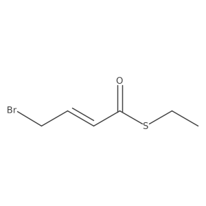 (2E)-4-Bromo-2-butenethioic acid S-ethyl ester Structure