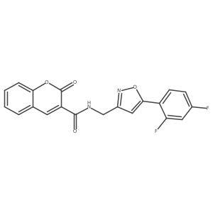 N-{[5-(2,4-difluorophenyl)-1,2-oxazol-3-yl]methyl}-2-oxo-2H-chromene-3-carboxamide Structure