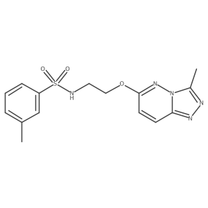 3-methyl-N-[2-({3-methyl-[1,2,4]triazolo[4,3-b]pyridazin-6-yl}oxy)ethyl]benzene-1-sulfonamide结构式