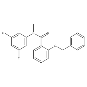 N-(3,5-dichlorophenyl)-N-methyl-2-phenylmethoxybenzamide结构式