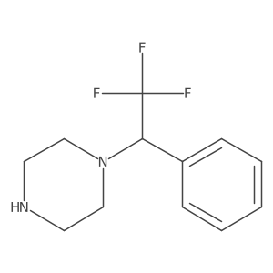 1-(2,2,2-Trifluoro-1-phenylethyl)piperazine结构式