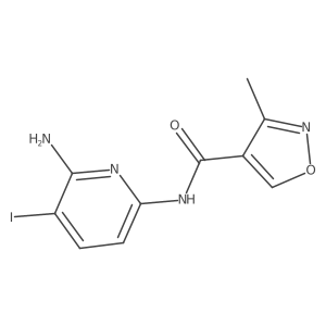 n-(6-Amino-5-iodopyridin-2-yl)-3-methylisoxazole-4-carboxamide结构式