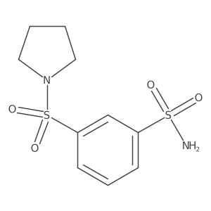 3-(1-Pyrrolidinylsulfonyl)benzenesulfonamide结构式
