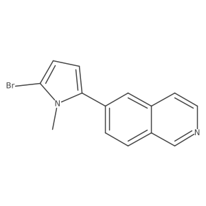 6-(5-Bromo-1-methyl-1h-pyrrol-2-yl)isoquinoline Structure