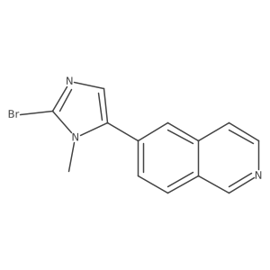 6-(2-Bromo-1-methyl-1h-imidazol-5-yl)isoquinoline结构式